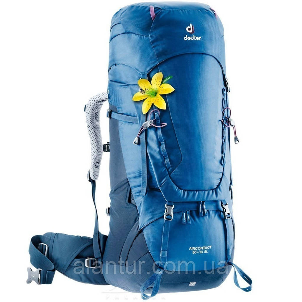 Рюкзак Deuter Aircontact 50+10 SL для жінок, синій, місткий, легкий, фото 1