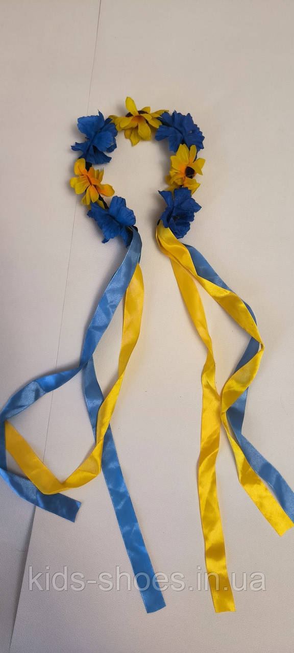 Український вінок обідок для дівчинки зі стрічками - фото 1 - id-p1897172430