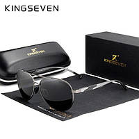 Мужские поляризационные солнцезащитные очки KINGSEVEN NF7228 Gun Gray