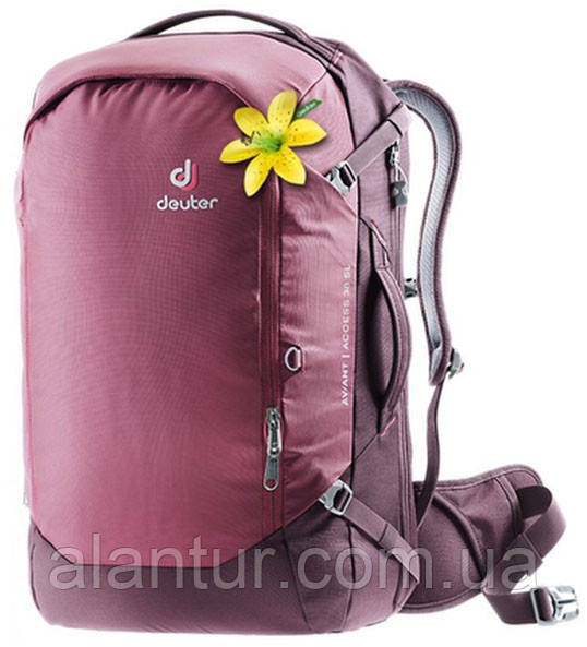Рюкзак DEUTER Aviant Access 38 SL для жінок, червоний, об'єм 38 л, ергономічна спинка