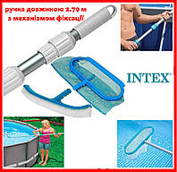 Сачок и щетка Intex для бассейна 28 мм для чистки уборки очистки мусора поверхностный с ручкой 279 см