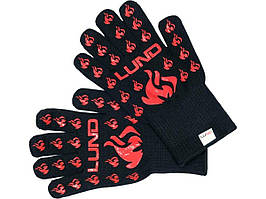 Рукавиці термостійкі для гриля LUND, t≤ 500 ºC, l= 30 см, з бавовни, силікона, поліестера [50] Baumar - Порадуй Себе