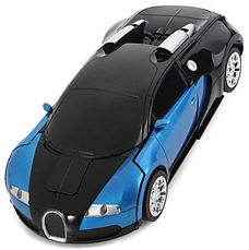 Машинка Робот-трансформер на радіокеруванні AUTOBOTS Bugatti Robot Car 1:18, фото 2