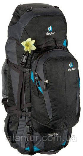 Рюкзак DEUTER Quantum 60+10 SL колір 7321 black-turquoise