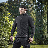 Толстовка тактическая с капюшоном флисовая M-Tac Sprint Fleece Polartec Black