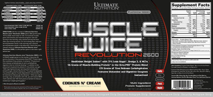 Купить Гейнер Ultimate Nutrition Muscle Juice Revolution 2600 2100 g ...