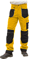 Брюки рабочие мужские L.HOLLMAN LH-FMN-T желто-черно-серые 48 60