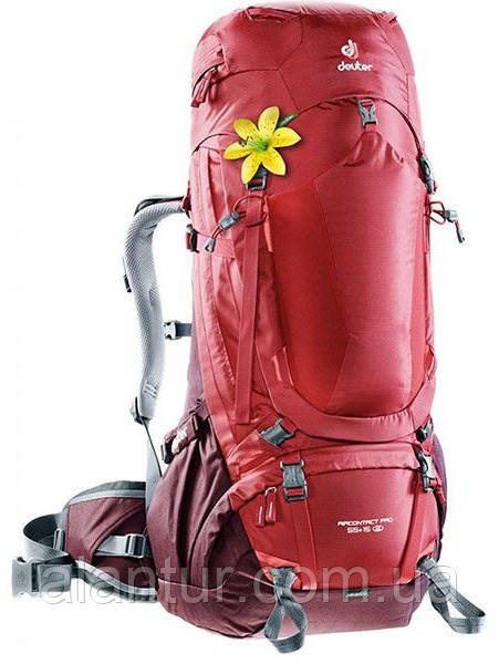 Рюкзак DEUTER Aircontact PRO 55+15 SL колір 5005 cranberry-aubergine