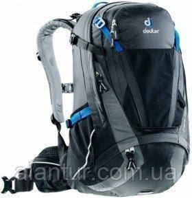 Рюкзак DEUTER Trans Alpine 30 чорний графіт, велорюкзак з системою Airstripes та дощовиком.