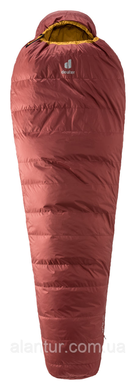 Спальник DEUTER Astro 300, червоний, для літнього використання, 750 г, RDS пух