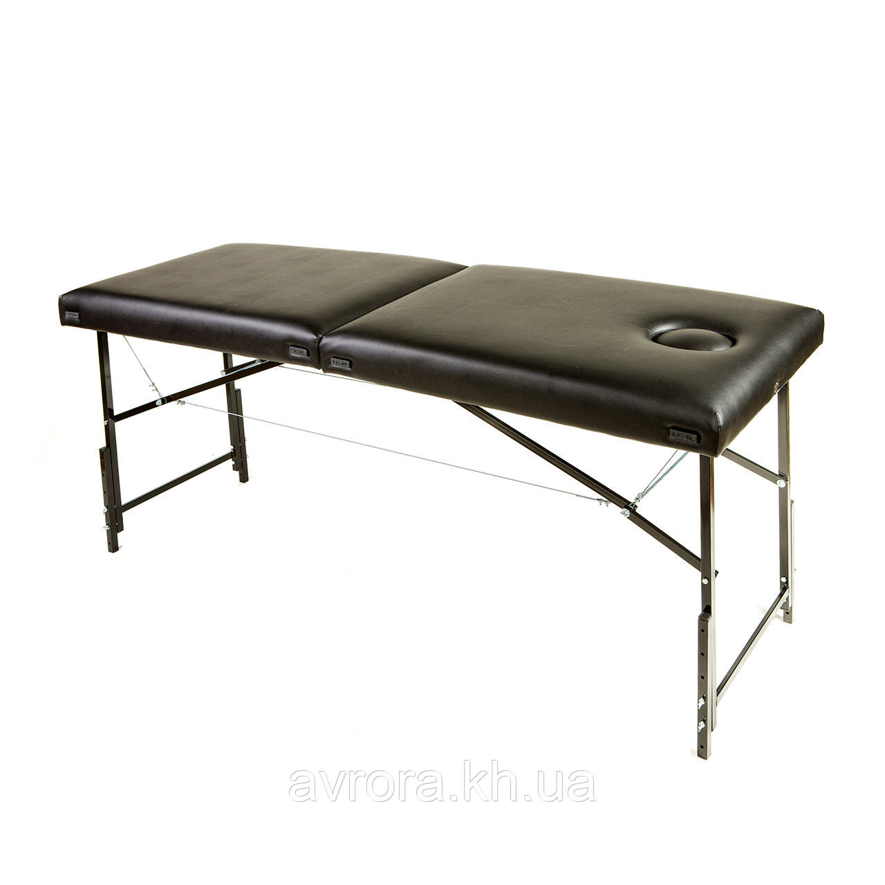 Standart Comfort Plus з вирізом і регульованою висотою кушетка косметологічна чорний, фото 1