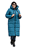Тепла жіноча куртка зимова з капюшоном розміри 48-64, фото 8