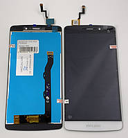 Дисплей для мобільного телефону Neffos C5 Max, білий, з тачскріном