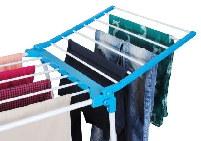 Складная напольная сушилка для белья на балкон Clothes dryer, комнатная вешалка для сушки одежды, мелких вещей - фото 2 - id-p1897208066