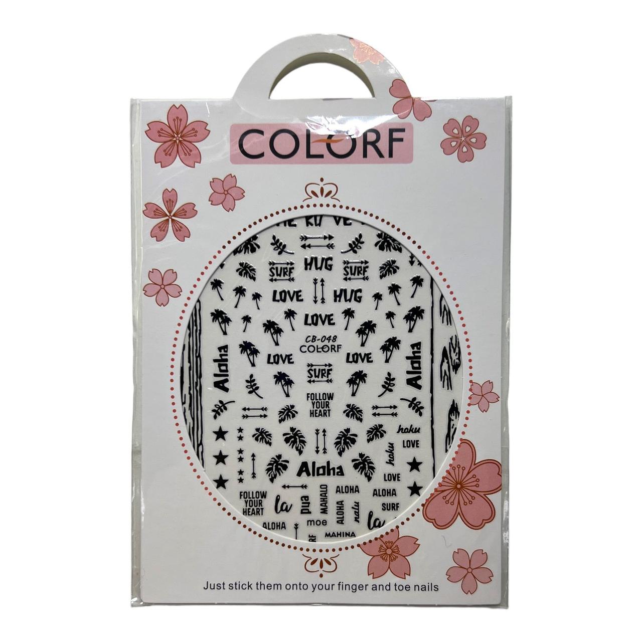 Наклейка для нігтів на липкій основі CB-048