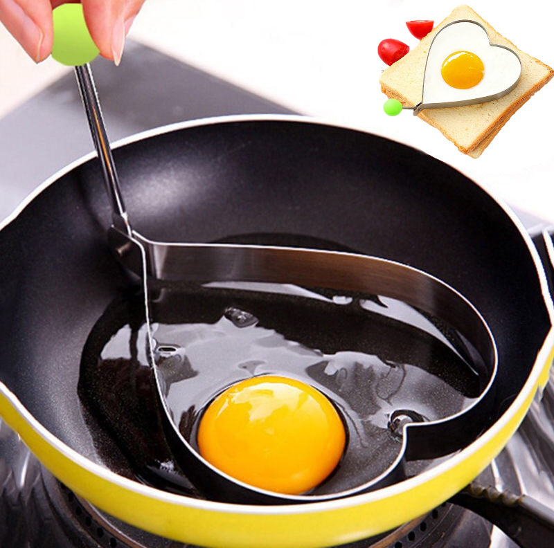 Металева форма для смаження яєць на сковороді Серце, форма для яєчні, оладок