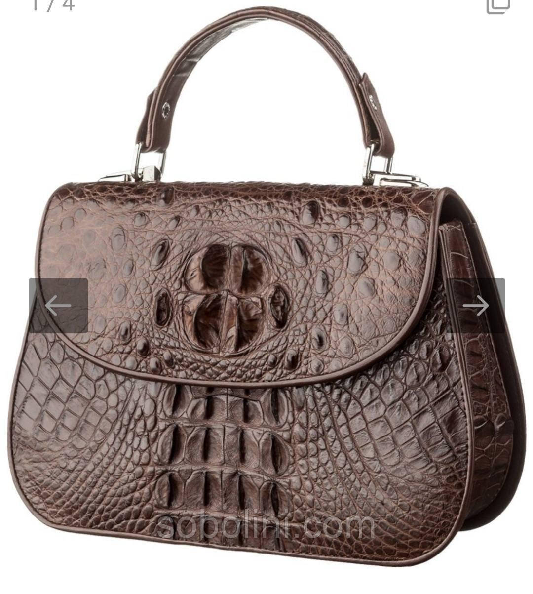 Жіноча сумка з натуральної шкіри крокодила🐊👜, фото 1