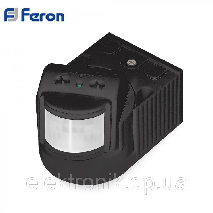 Датчик руху Feron LX118B/SEN8 чорний