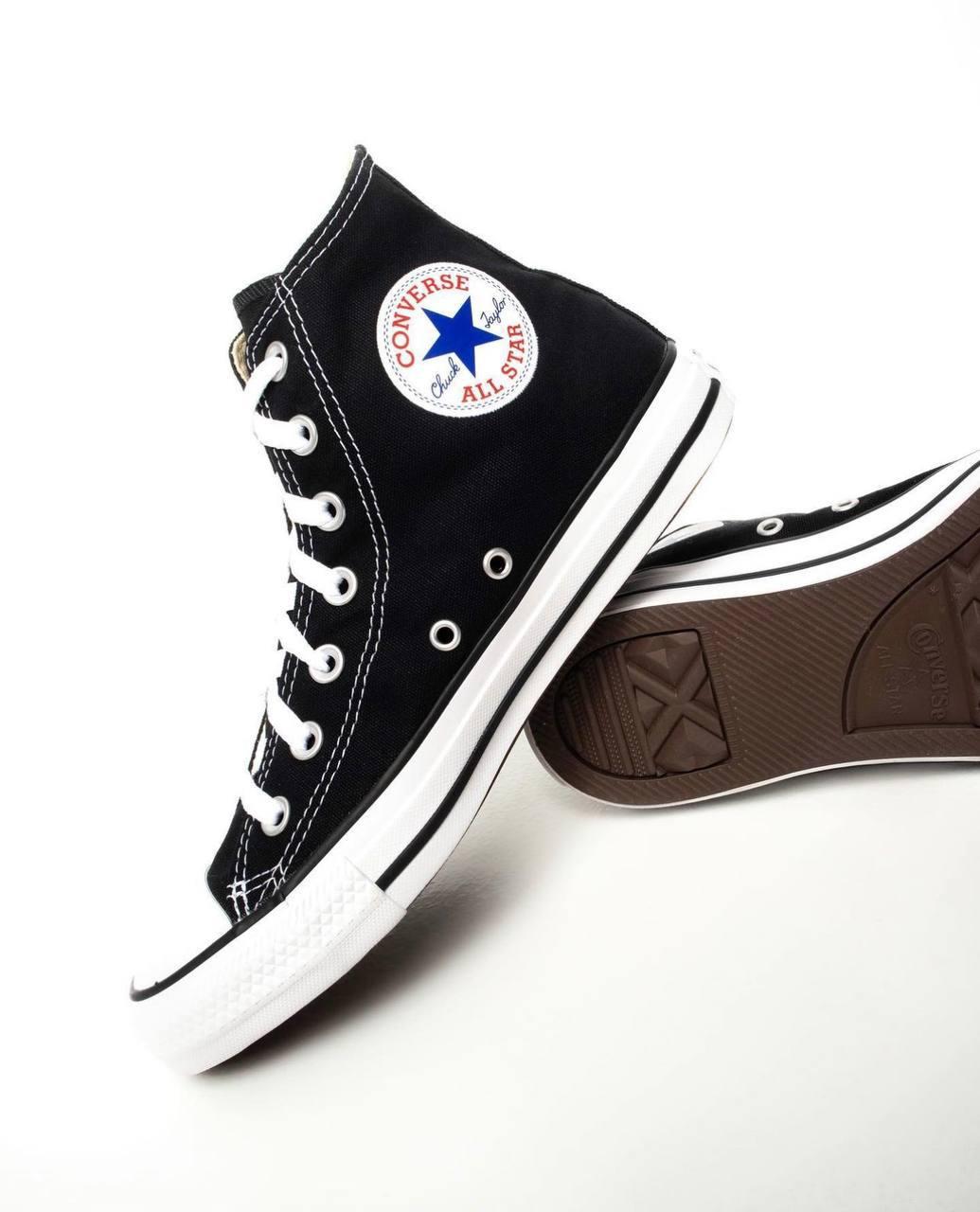 Черно-белые кеды Converse унисекс, Кеды Converse мужские и женские, Converse all star - фото 4 - id-p1897221577