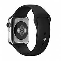 Ремінець для Apple Watch Sport Band силіконовий 38/40мм S/M Black / Чорний