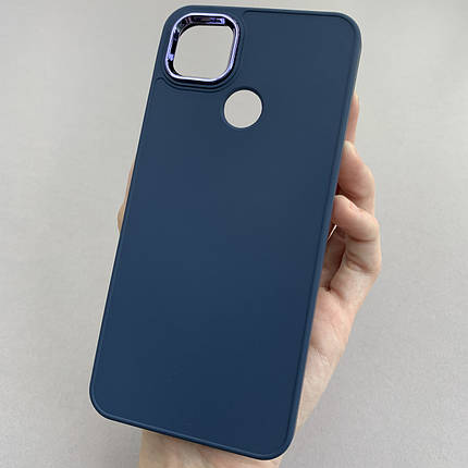 Чохол для Xiaomi Redmi 9C преміум чохол з бортиком для камери на телефон сяомі редмі 9с синій o7v, фото 1