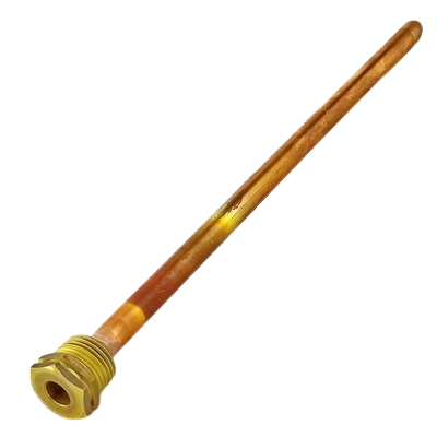 Мідна гільза для датчика температури 1/2", 10х11мм, L=300мм
