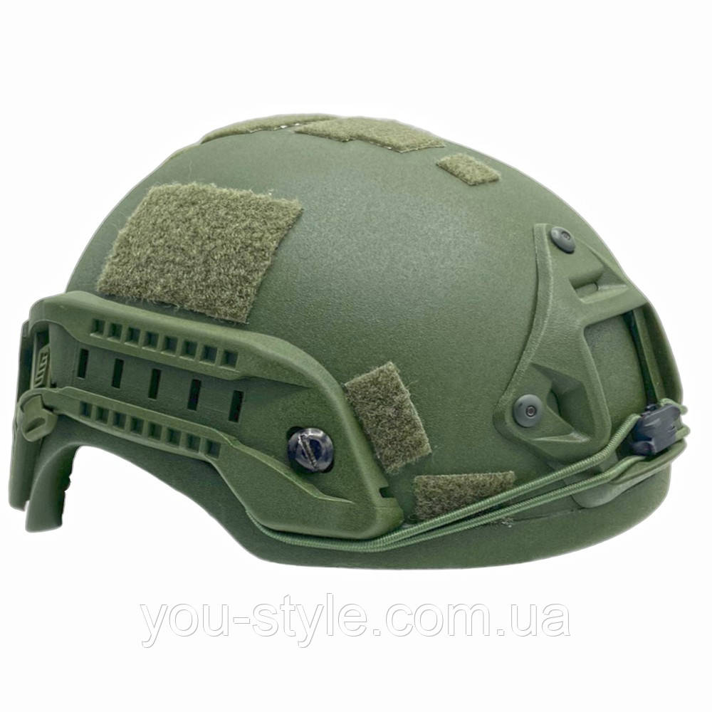 Каска шолом кевларова військова тактична Обериг R (хакі) клас 1 ДСТУ NIJ IIIa+ кавер