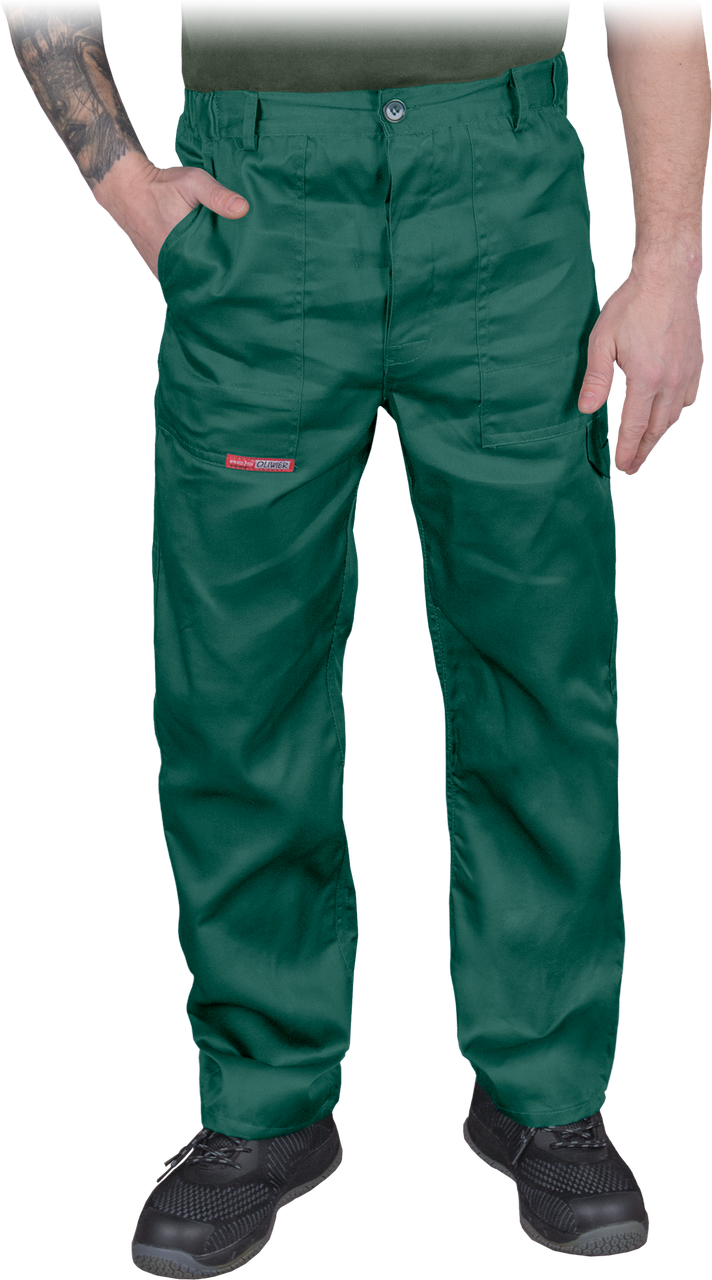 Защитные брюки на лямках типа Oliwier REIS SOP Z зеленый - фото 1 - id-p1897222735