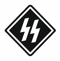 Шеврон Зиг руны Flag of the Schutzstaffel Флаг отряда охраны Шевроны на заказ на липучке (AN-12-305-10)