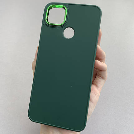 Чохол для Xiaomi Redmi 9C преміум чохол з бортиком для камери на телефон сяомі редмі 9с зелений o7v, фото 1