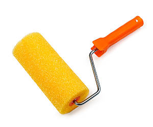 Валик структурний Polax професійний "Шорсткий" поролоновий, з ручкою 8 х 80 х 180 мм (21-005)