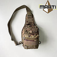 Тактическая сумка через плечо мультикам,сумка нагрудная на плечо,военная тактическая сумка рюкзак через плечо