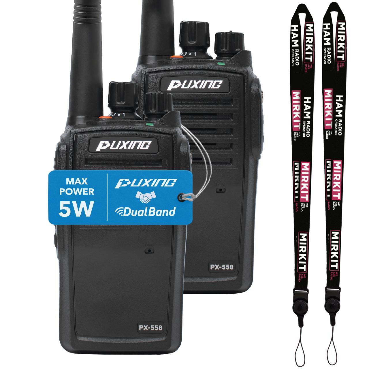 Рація PUXING PX-558 UHF IP67 комплект 2 штуки