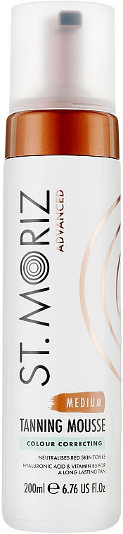 Автобронзат-мусс для средней кожи St Moriz Advanced Colour Correcting Mousse Medium 200ml, фото 1