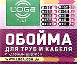 Обойма для труб і кабелю D40 з ударним шурупом (25 шт/уп) LOGA, фото 2