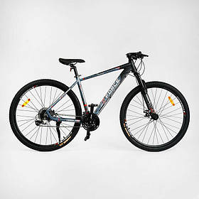 Велосипед спортивний 29" дюймів, рама 19" Corso X-Force XR-29047 (3*8s) чорний