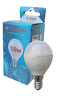 Светодиодная LED лампа декоративный шар G45 LEDium 10W 4100К Е14 900Lm