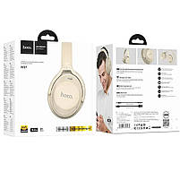 Навушники Bluetooth Hoco W37 Sound Active Noise бежеві, фото 6