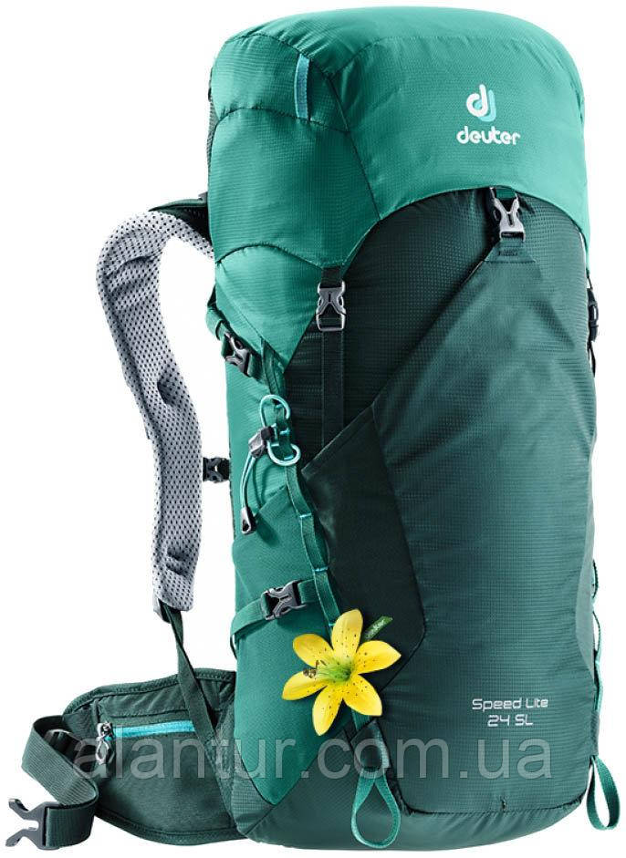 Рюкзак Deuter Speed Lite SL 24 для жінок, легкий, вентилювана спинка, 24 літри, зелений