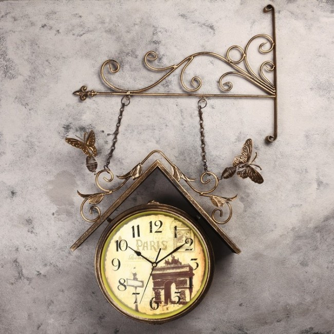 Годинник настінний станційний вінтажний, фото 1