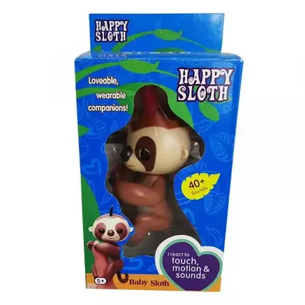 Інтерактивна мавпочка Happy Sloth, Інтерактивна Ручна Мавпа, фото 3