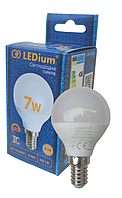 Светодиодная LED лампа декоративный шар G45 LEDium 7W 4100К Е14 630Lm