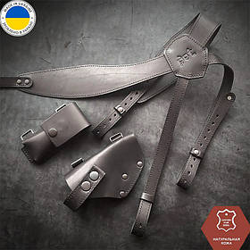 Оперативна шкіряна кобура під пістолет ТТ зі зручною системою прихованого носіння.