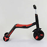 Самокат 3в1 самокат-велобіг-велосипед Best Scooter JT 28288 червоний, фото 4