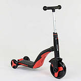 Самокат 3в1 самокат-велобіг-велосипед Best Scooter JT 28288 червоний, фото 5