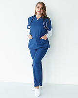 Комплект: костюм медицинский женский Топаз + лонгслив медицинский женский #7