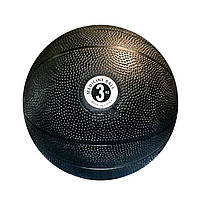 Медбол RollerUA Medicine Ball 3 кг Черный