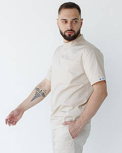 Медична сорочка чоловіча Денвер кремова