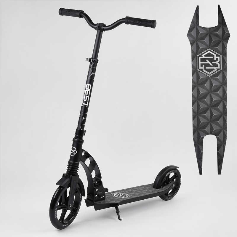 Самокат двоколісний "Best Scooter" 47351 чорний, фото 1