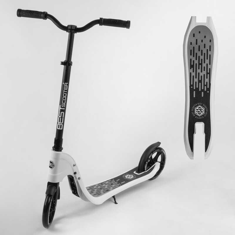 Самокат двоколісний 52753 "Best Scooter" білий, фото 1